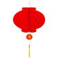 玛锐恩 春节绸缎折叠灯笼35#直径30厘米（10个灯笼）
