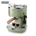德龙（Delonghi） 咖啡机 复古系列半自动咖啡机 家用意式浓缩 泵压式不锈钢锅炉 ECO310.VGR 橄榄绿