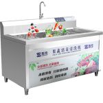 圣托（Shentop） 不锈钢大型洗菜机商用 包菜黄瓜青菜臭氧氧化机 全自动气泡涡流清洗机 STAQ-CE15