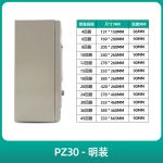 天正电气（TENGEN）PZ30-24 暗装 配电箱 24回路 06060071578