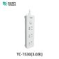天正电气（TENGEN）新国标USB插座 插线板/插排/排插/拖线板TC-15一开15孔3米