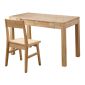 洛港 单桌+椅电脑台式桌卧室桌木书桌家用小桌子写字台 1400*550*750