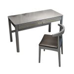 洛港 单桌+牛角椅新中式书桌写字桌家用办公台式电脑桌子 800*600*750