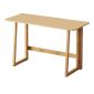洛港 折叠桌原木色台式长方形学习桌折叠简易办公桌 800*550*750