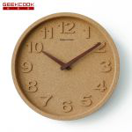 极客库（GeekCook） 撒哈拉12英寸软木挂钟（砂黄色） GK130129