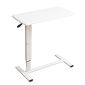 洛港 白架白板+床边桌可移动升降电脑折叠桌 800*400*660