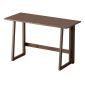 洛港 折叠桌胡桃色台式长方形学习桌折叠简易办公桌 1200*550*750