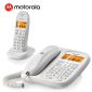 摩托罗拉（Motorola） CL101C数字无绳电话机子母机一拖一双免提套装白色