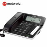 摩托罗拉（Motorola） CT360C 轻奢电话机座机固定电话 4.2英寸大屏钢琴烤漆 办公家用黑色