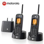 摩托罗拉（Motorola） O202C数字无绳电话机座机子母机套装 办公家用黑色