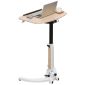洛港 MT-001枫木色可移动折叠书桌升降办公电脑桌小户型学习桌 700*520*750