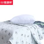 恒源祥 HYX208BZ毛巾被抗菌A类纯棉六层纱毯子空调盖被纱布毯 睡睡平安200*230cm