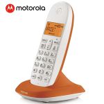摩托罗拉（Motorola） C1001XC数字无绳电话机无线座机子母单机橙色