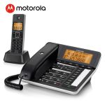 摩托罗拉（Motorola） C7501RC录音电话机子母机远距离无绳无线座机钢琴烤漆黑