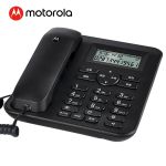 摩托罗拉（MOTOROLA）CT410C电话机座机固定电话办公家用有绳来电显示一键不响铃黑色