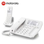 摩托罗拉（Motorola）C7001C无绳录音电话机子母机家用办公室座机一拖一白色