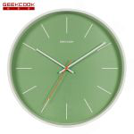 极客库（GeekCook） 呼伦贝尔14寸金属挂钟（金属白-绿面刻度） GK110331