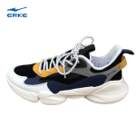 鸿星尔克（ERKE） 男鞋网面透气跑鞋运动鞋综训鞋11122214438-006黑色41码