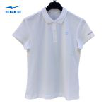 鸿星尔克（ERKE） 12221292585-001微领短袖T恤女正白2XL码