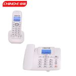 中诺（CHINO-E） W128 一拖一 白色 数字无绳子母机电话机办公家用固定电话无线座机