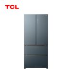 TCL 540升法式四开门多门64cm超薄零嵌入式风冷家用电冰箱分子保鲜科技 玻璃面板 底部散热 R540P12-DQ