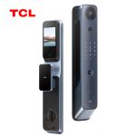 TCL 智能门锁高清可视屏双向视频通话九种开锁方式指纹锁P10R 天际蓝P10R