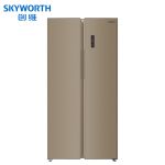 创维（Skyworth） 超薄极简机身冰箱 触摸式精细控温外显 典雅棕 BCD-412WKY