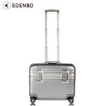 爱登堡（Edenbo） 时尚高档铝框机长拉杆箱20寸F-L9015银色