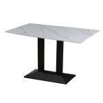 银航鑫 TY-20岩板餐桌椅现代简约餐桌整体钢架腿餐桌 1200*600*750