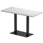 银航鑫 TY-22岩板餐桌椅现代简约餐桌整体钢架腿餐桌 1200*600*750