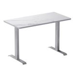 银航鑫 TY-03岩板餐桌椅现代简约餐桌钢管腿餐桌 1300*700*750