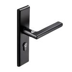 卡贝 (cobbe) 门锁室内卧室房门锁不锈钢门把手锁具 可调节孔距 黑色