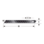 田岛工具  标准型替刃 1102-2436安全美工刀替刃
