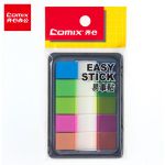 齐心（comix）5色荧光标签贴D7012全色 D7012/5条全色 1包