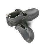 汉盾 牛皮防静电防砸防滑舒适透气夏季款安全鞋 HD-SH3603 44码 黑色（双）