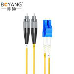 博扬（BOYANG） BY-1532S电信级光纤跳线尾纤 1米LC-FC(UPC) 单模双工 Φ2.0跳纤光纤线