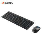 达尔优（dareu）LK189无线键鼠套装办公键鼠套装便携 黑色