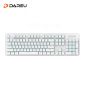 达尔优（dareu） EK810三模无线键盘机械键盘办公键盘蓝牙2.4 可充电2000AH长续航白色茶轴