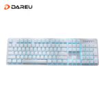 达尔优（dareu） 机械无线键盘EK810合金版白色青轴