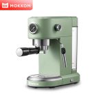 磨客（mokkom） MK-381意式咖啡机家用小型全半自动非一体浓缩蒸汽打奶泡辣妈办公室多功能 复古绿