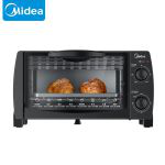 美的（Midea） PT1012双层黑色电烤烧烤烘培箱10升迷你家用多功能蛋糕鸡翅定时调温
