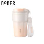 博堡（BOBER） BYYB-350悦饮时光咖啡杯  粉色 350ML保温保冷304不锈钢