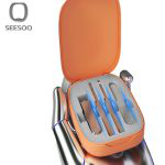 七素（Seesoo）指甲刀套装Q1A377396 小贝壳4件套 粉橙