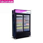 乐创（lecon） 商用直冷饮料柜  超市便利店双门立式保鲜展示柜  LC-ZSG03