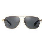玛莎拉蒂（MASERATI） 太阳眼镜 金框黑灰片 实用礼盒有纪念意义高级感 墨镜+礼盒 MSOG-8321