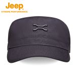 Jeep 休闲运动帽遮阳防晒潮流棒球帽网球帽户外鸭舌帽灰色58-60cm