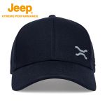 Jeep 户外透气防晒运动帽情侣款加强散热防紫外线棒球帽藏青58-60cm