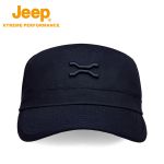 Jeep 休闲运动帽遮阳防晒潮流棒球帽网球帽户外鸭舌帽藏青色58-60cm
