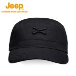Jeep 休闲运动帽遮阳防晒潮流棒球帽网球帽户外鸭舌帽黑色58-60cm