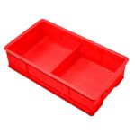 海斯迪克 HKCL-146 塑料分隔式零件盒小号 2格红/个